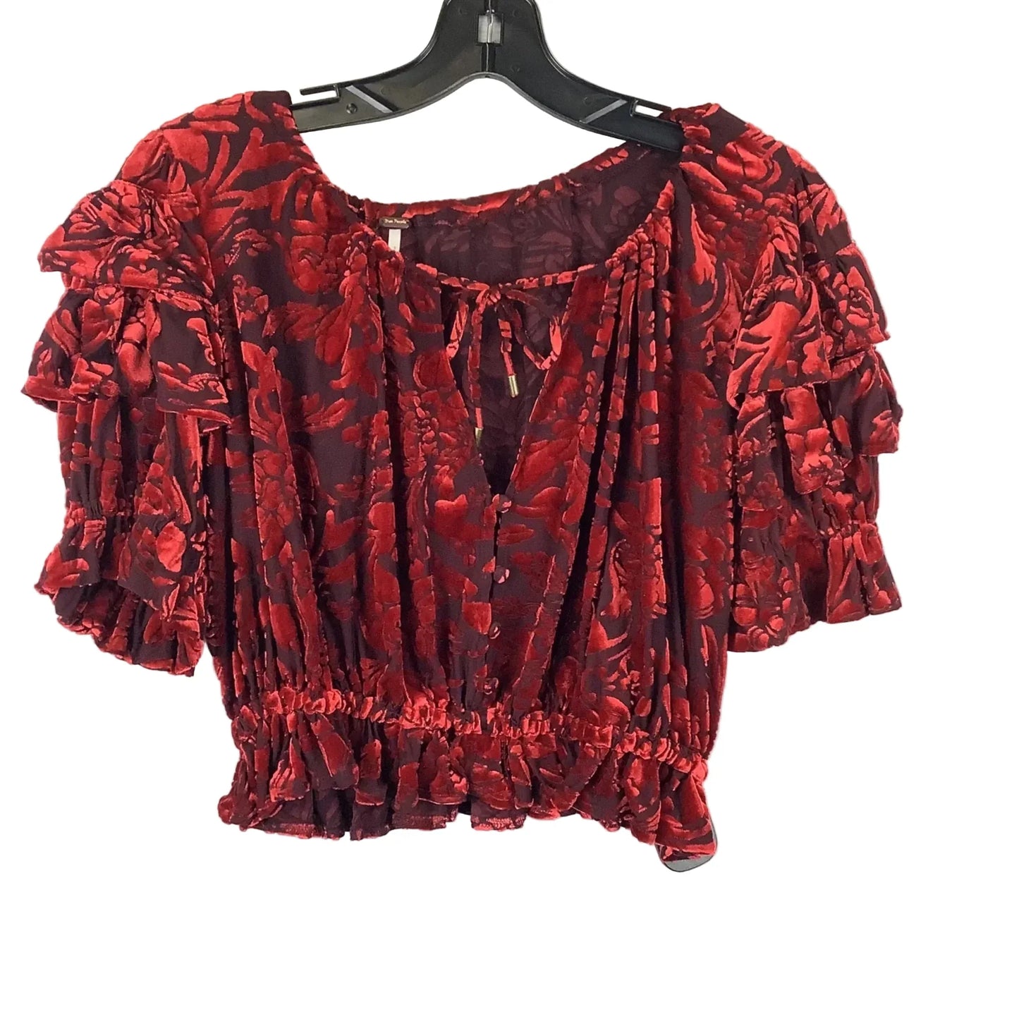 Top Short Sleeve By Free People In Red, Size: Xs