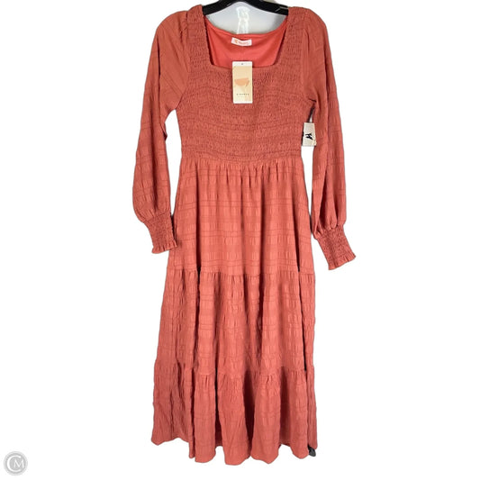 Dress Casual Maxi By Kirundo In Orange, Size: S