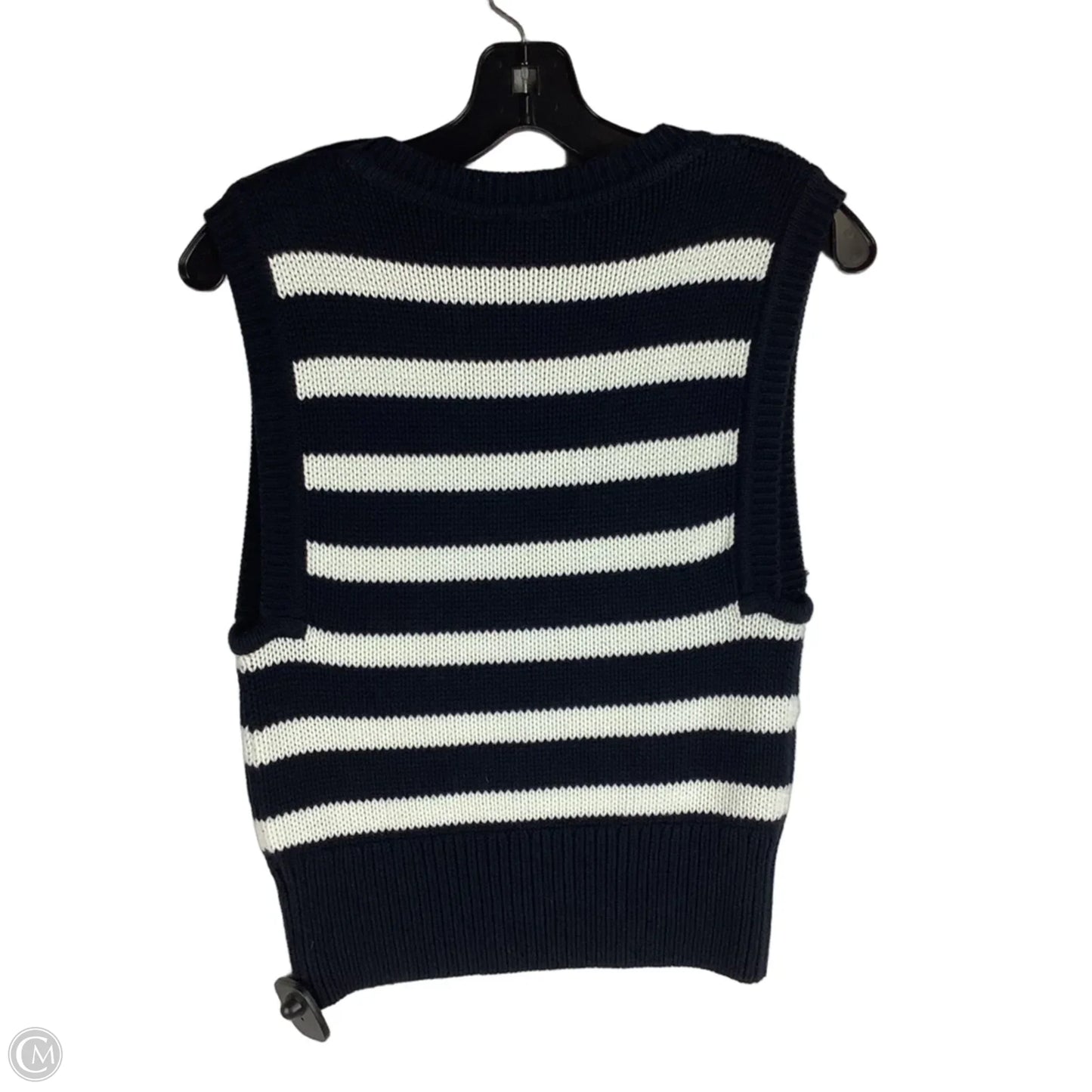 Top Sleeveless By Cabi In Striped Pattern, Size: Xs