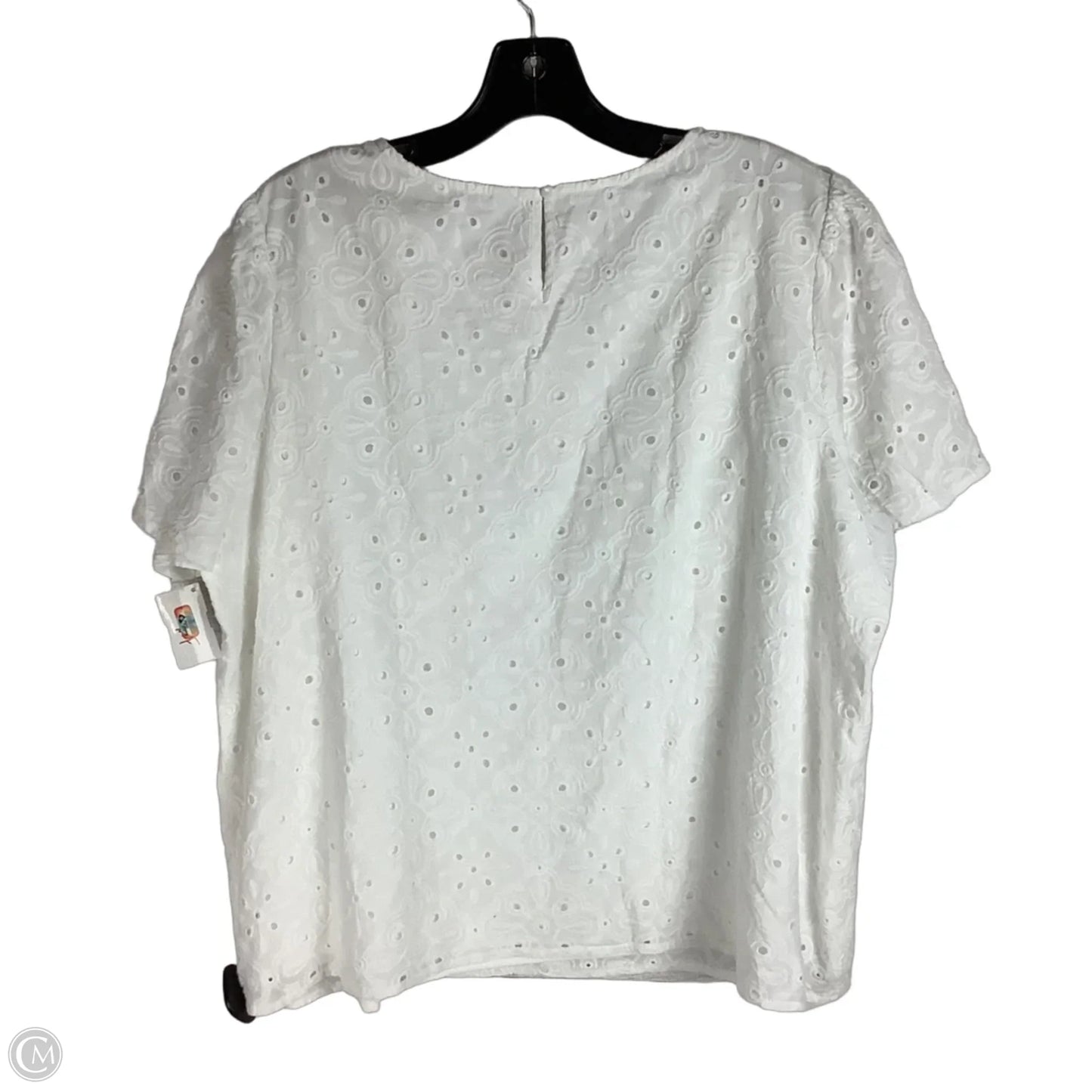 Top Short Sleeve By Prettygarden In White, Size: Xl