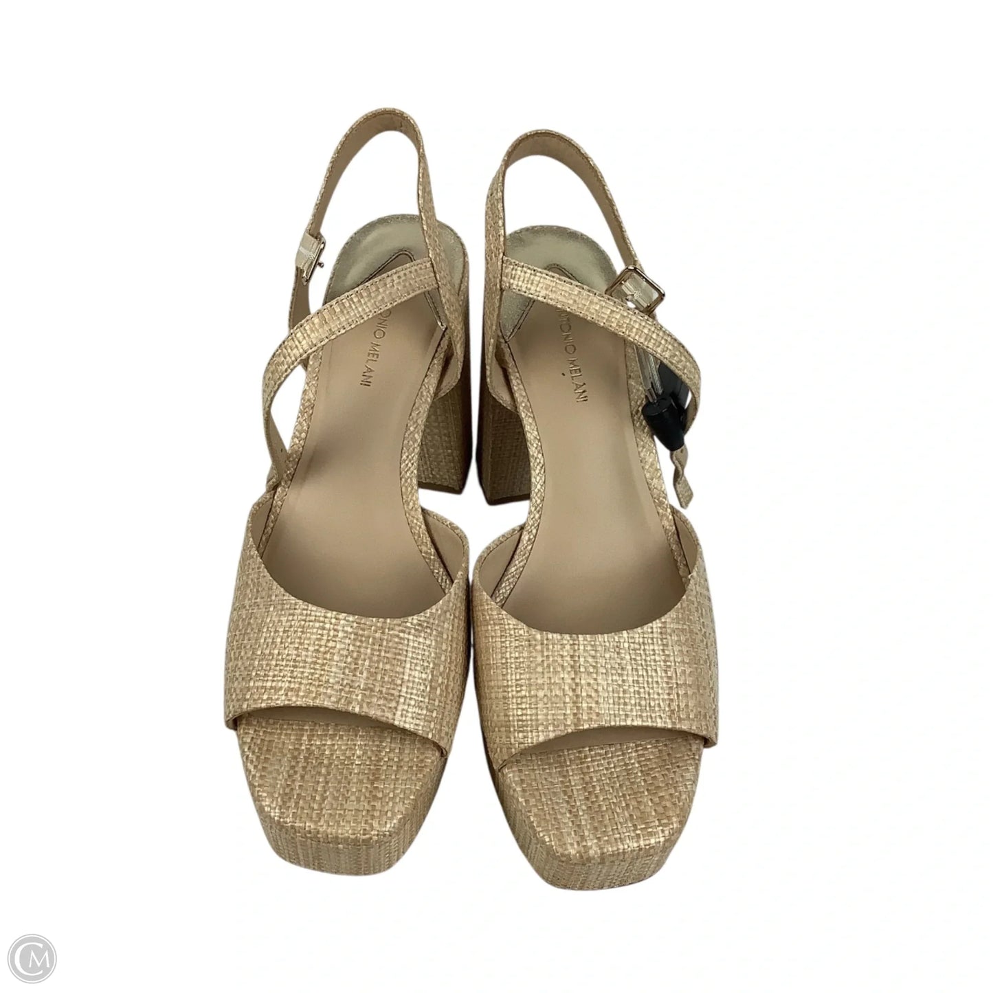 Sandals Heels Block By Antonio Melani In Beige, Size: 10
