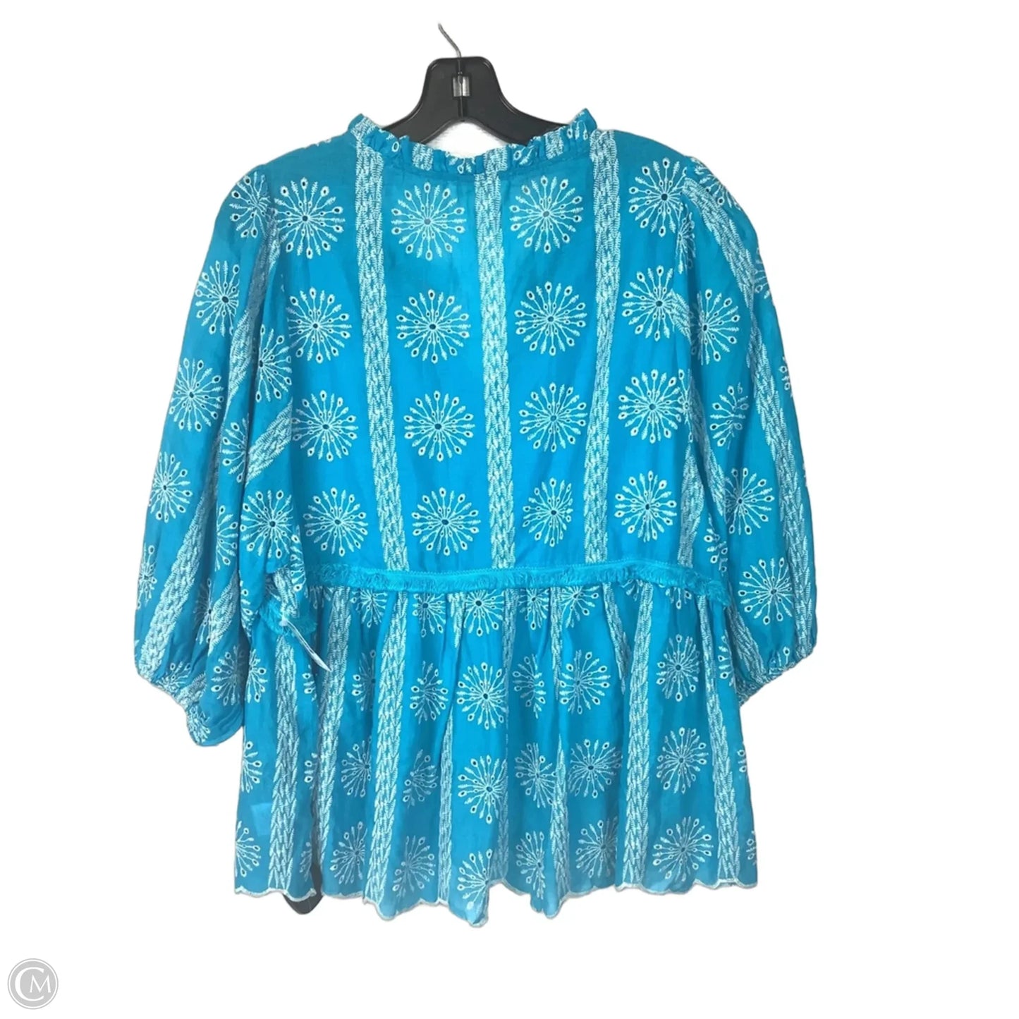 Top Short Sleeve By Umgee In Blue, Size: Xl