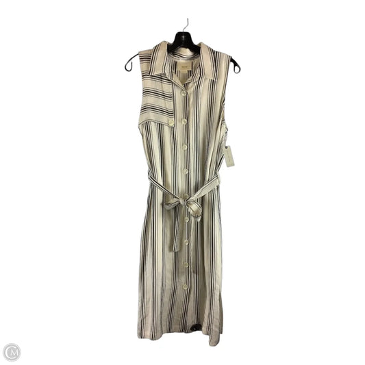 Dress Casual Maxi By Maeve In Striped Pattern, Size: 10