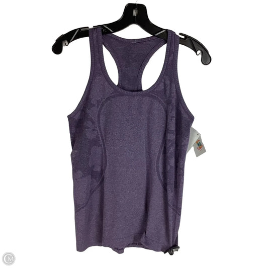 Athletic Tank Top By Lululemon In Purple, Size: 8