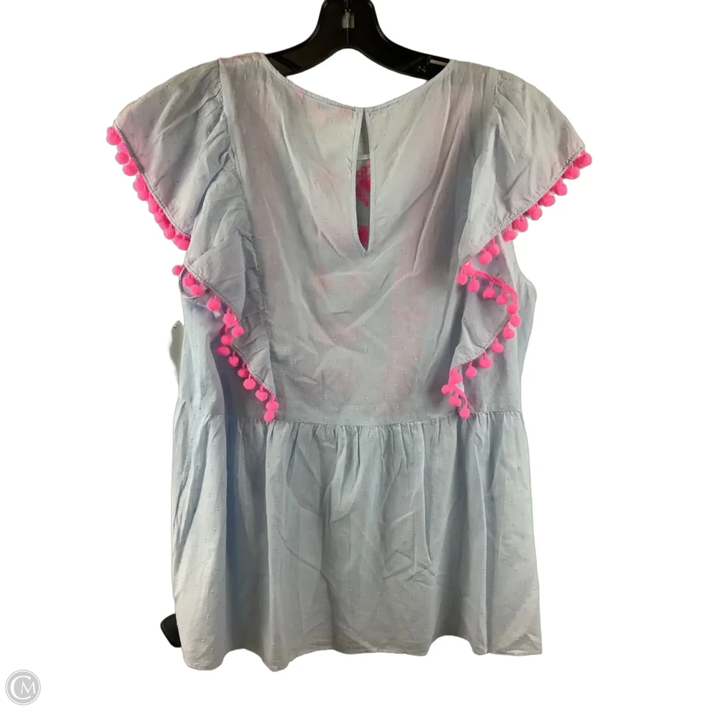 Top Short Sleeve Designer By Lilly Pulitzer In Purple, Size: L