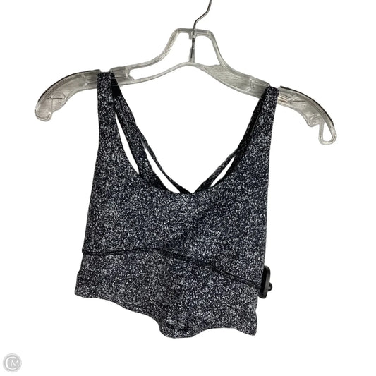Athletic Bra By Lululemon In Black & White, Size: 8
