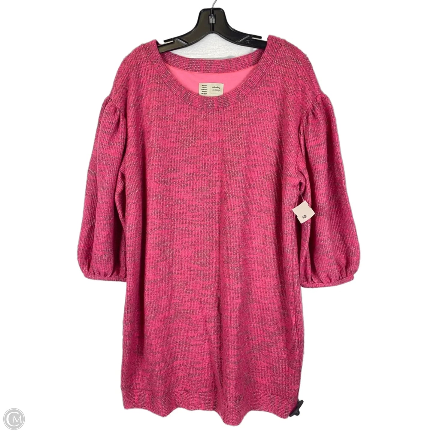 Dress Casual Midi By Saturday/sunday In Pink, Size: M