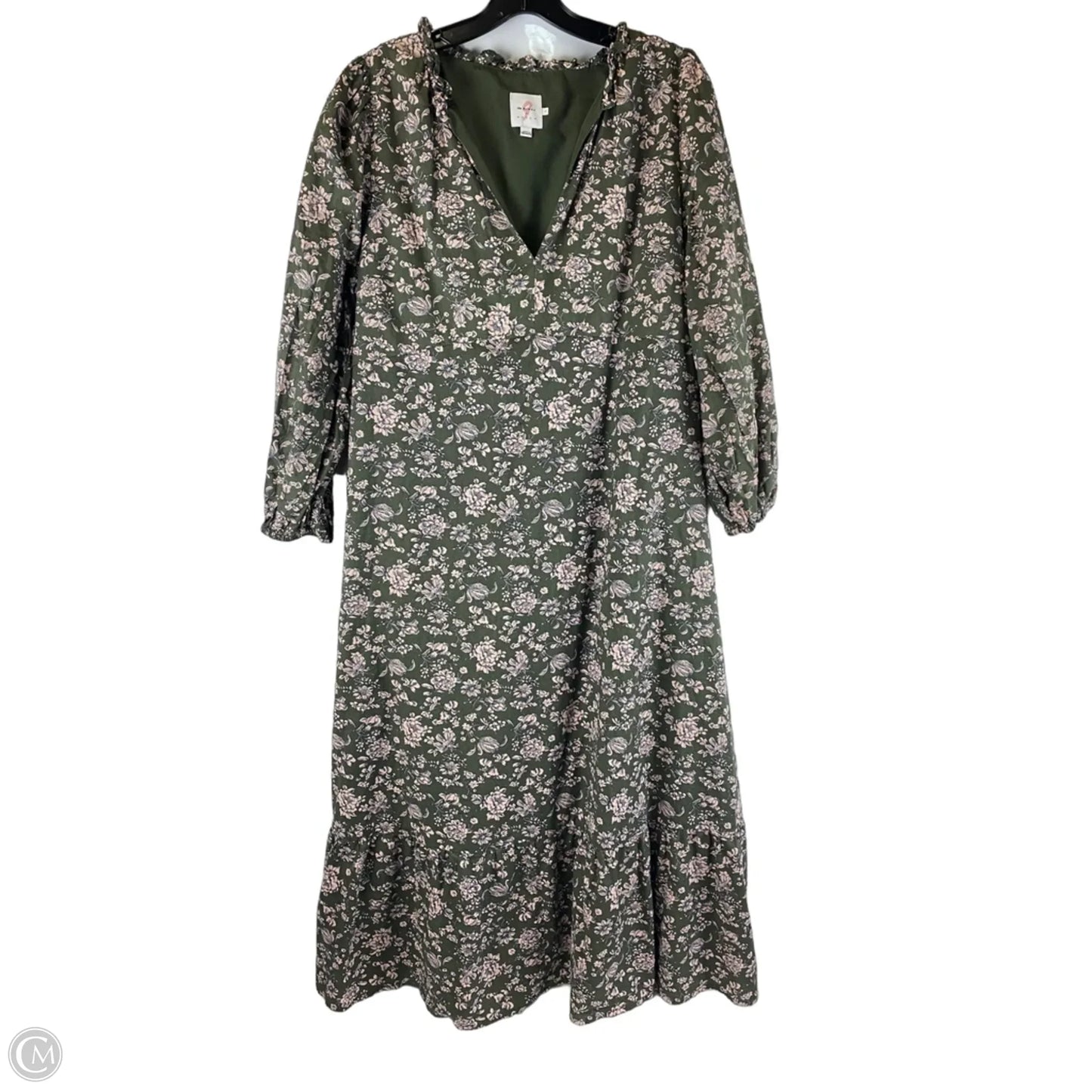 Dress Casual Maxi By The Nines In Green, Size: L