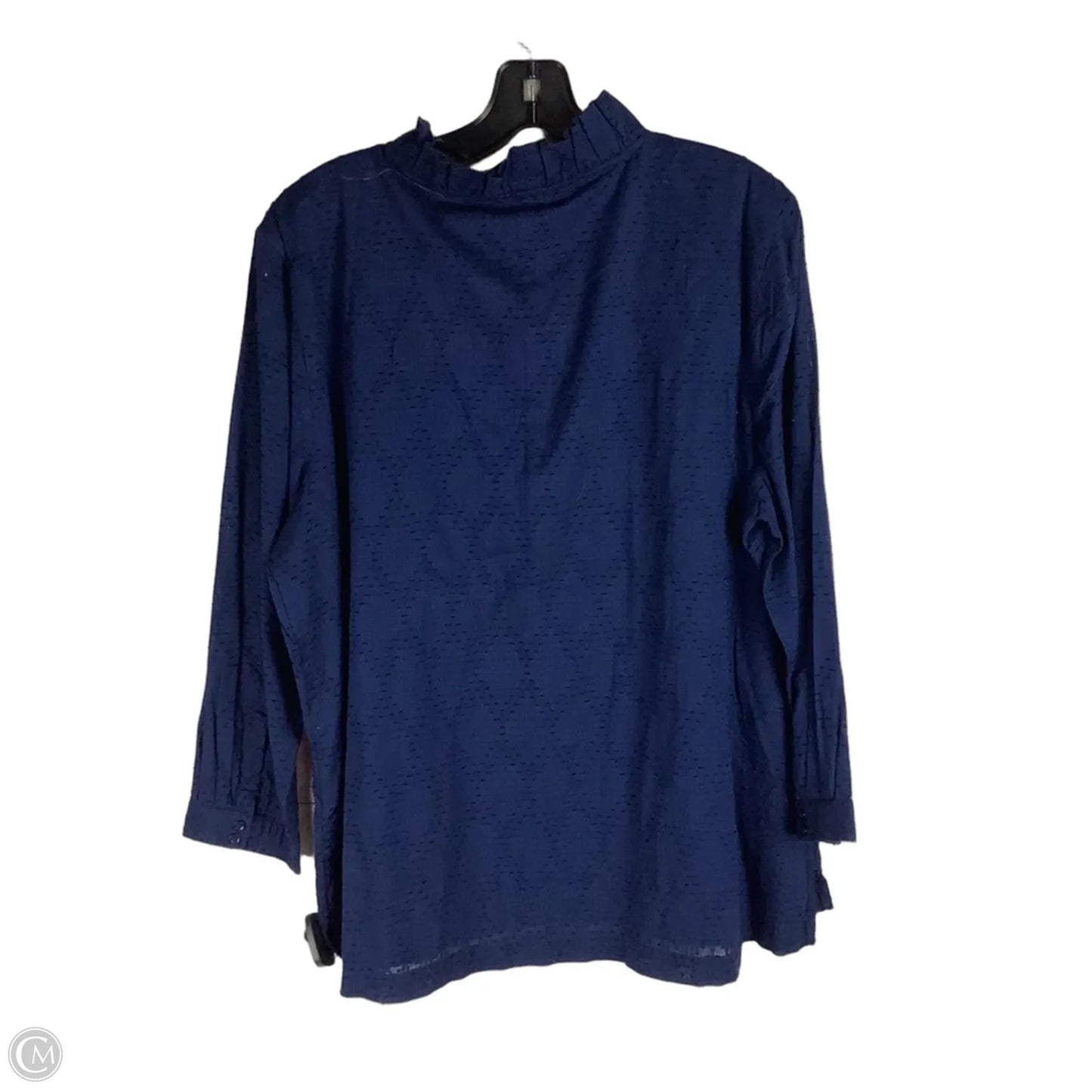 Top Long Sleeve By Crown And Ivy In Navy, Size: Xl