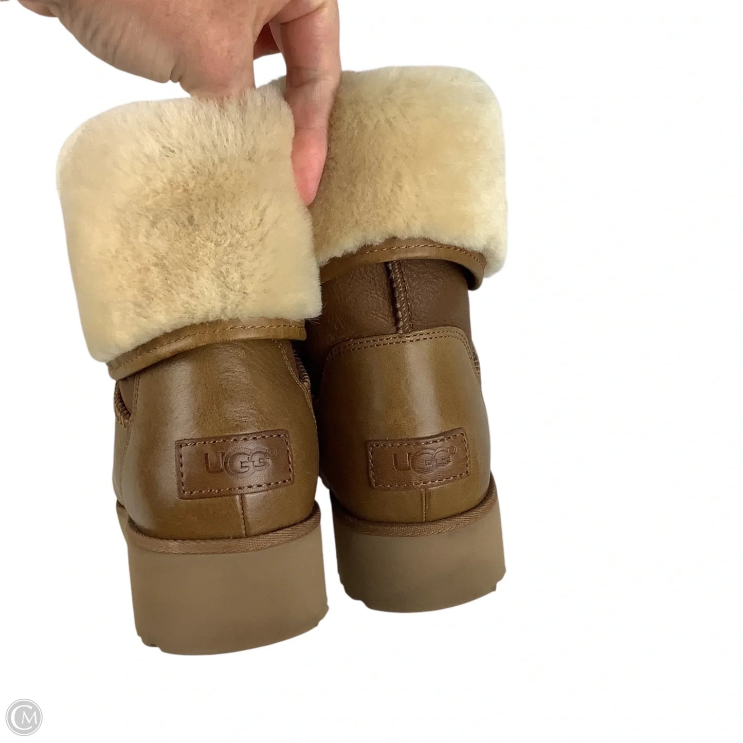 Boots Designer By Ugg In Brown, Size: 8.5