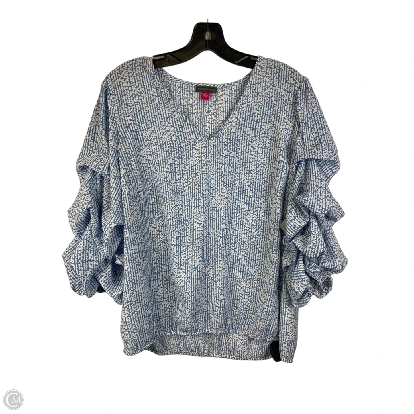 Top 3/4 Sleeve By Vince Camuto In Blue, Size: Xl