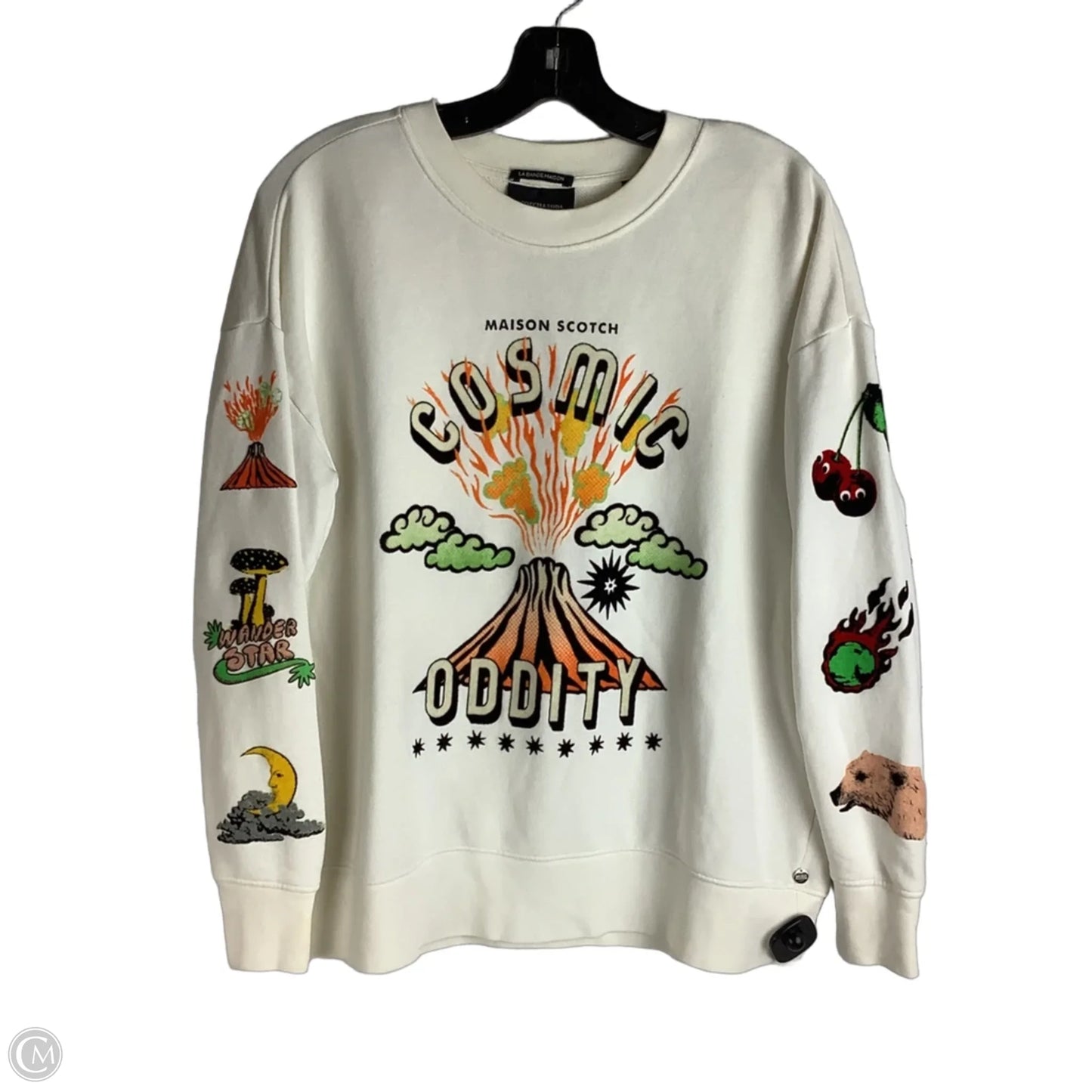 Sweatshirt Collar By Scotch & Soda In Cream, Size: S