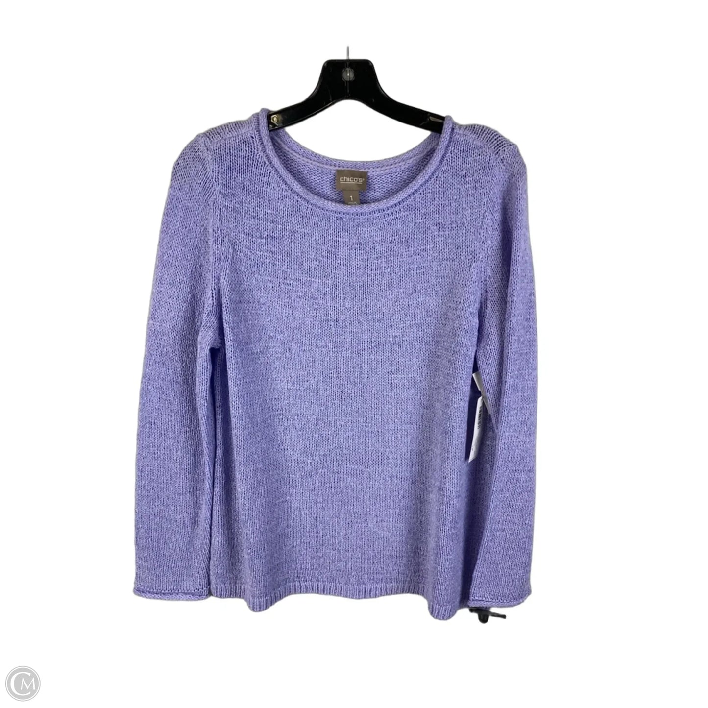 Sweater By Chicos In Purple, Size: M