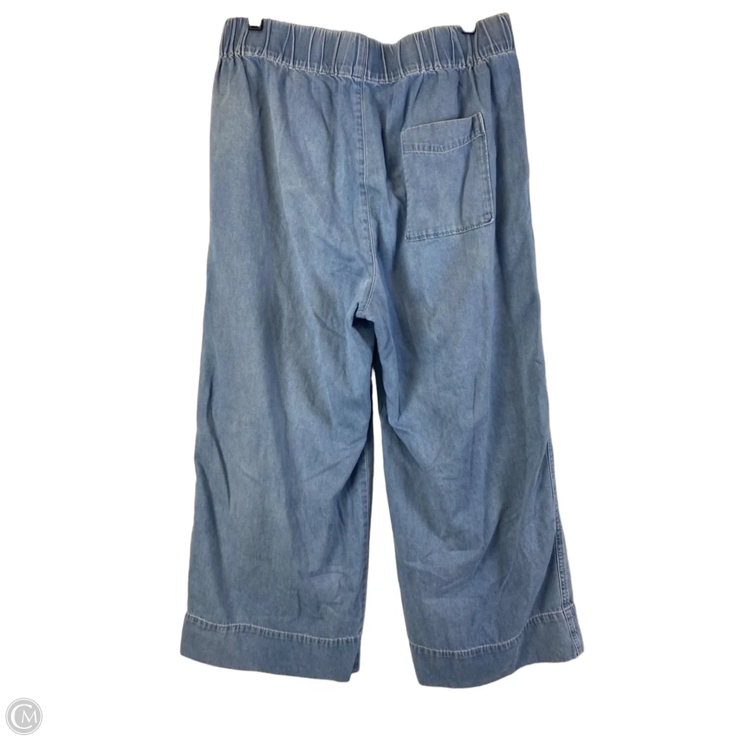 Jeans Wide Leg By J. Crew In Blue Denim, Size: L
