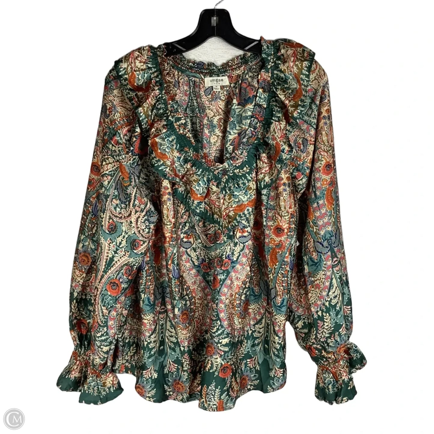 Top Long Sleeve By Umgee In Floral Print, Size: M