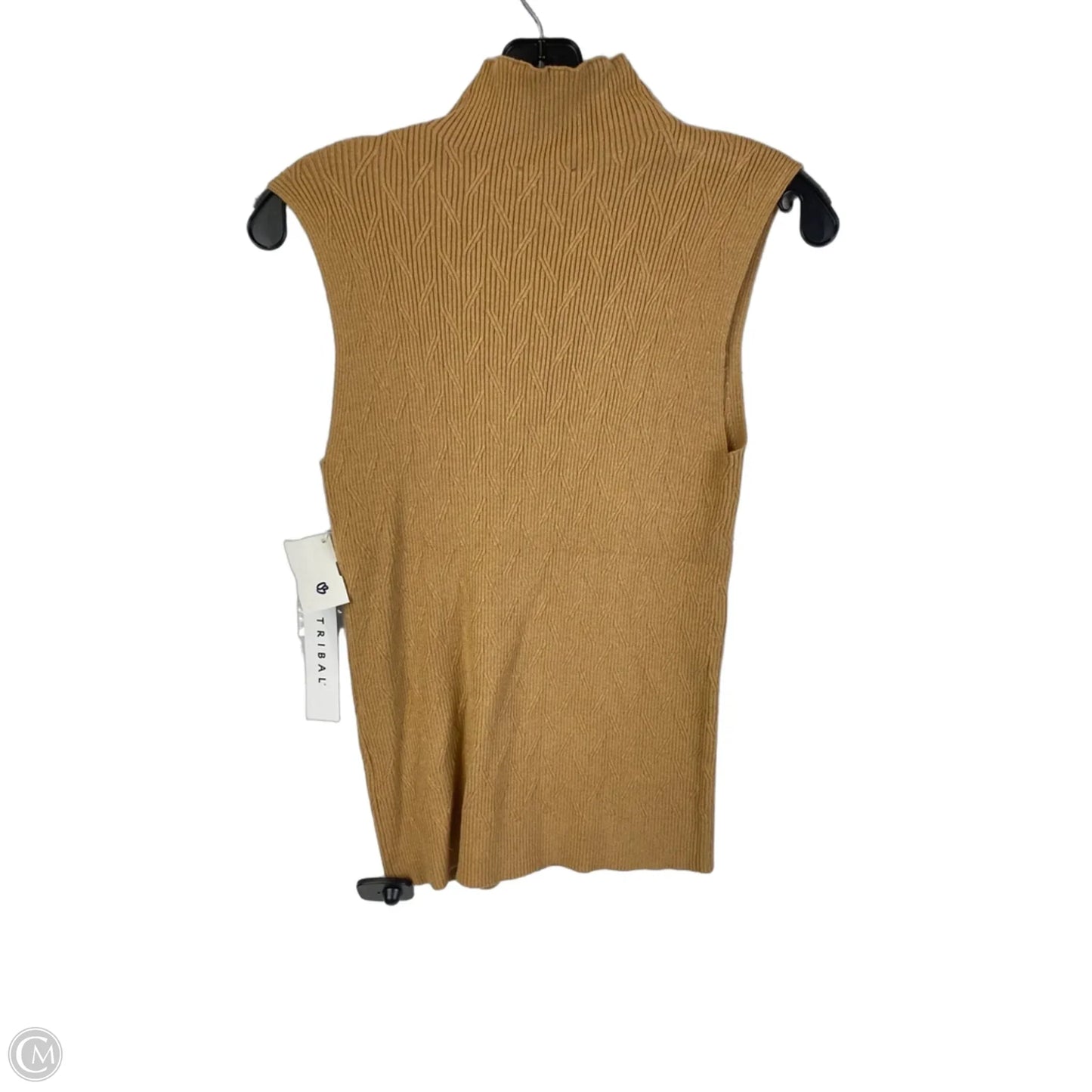 Top Sleeveless By Tribal In Brown, Size: L
