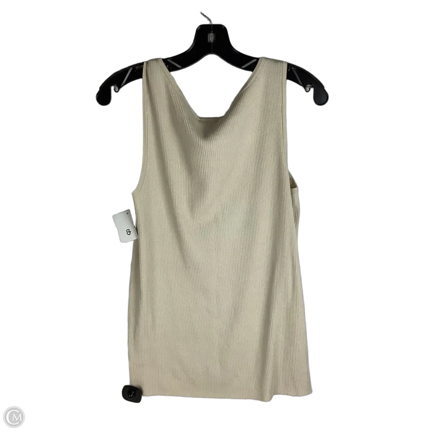 Top Sleeveless Designer By St. John In Beige, Size: L