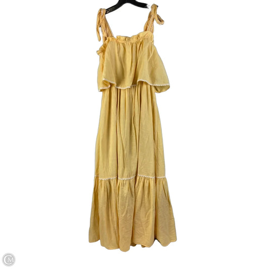Dress Casual Maxi By English Factory In Yellow, Size: Xs