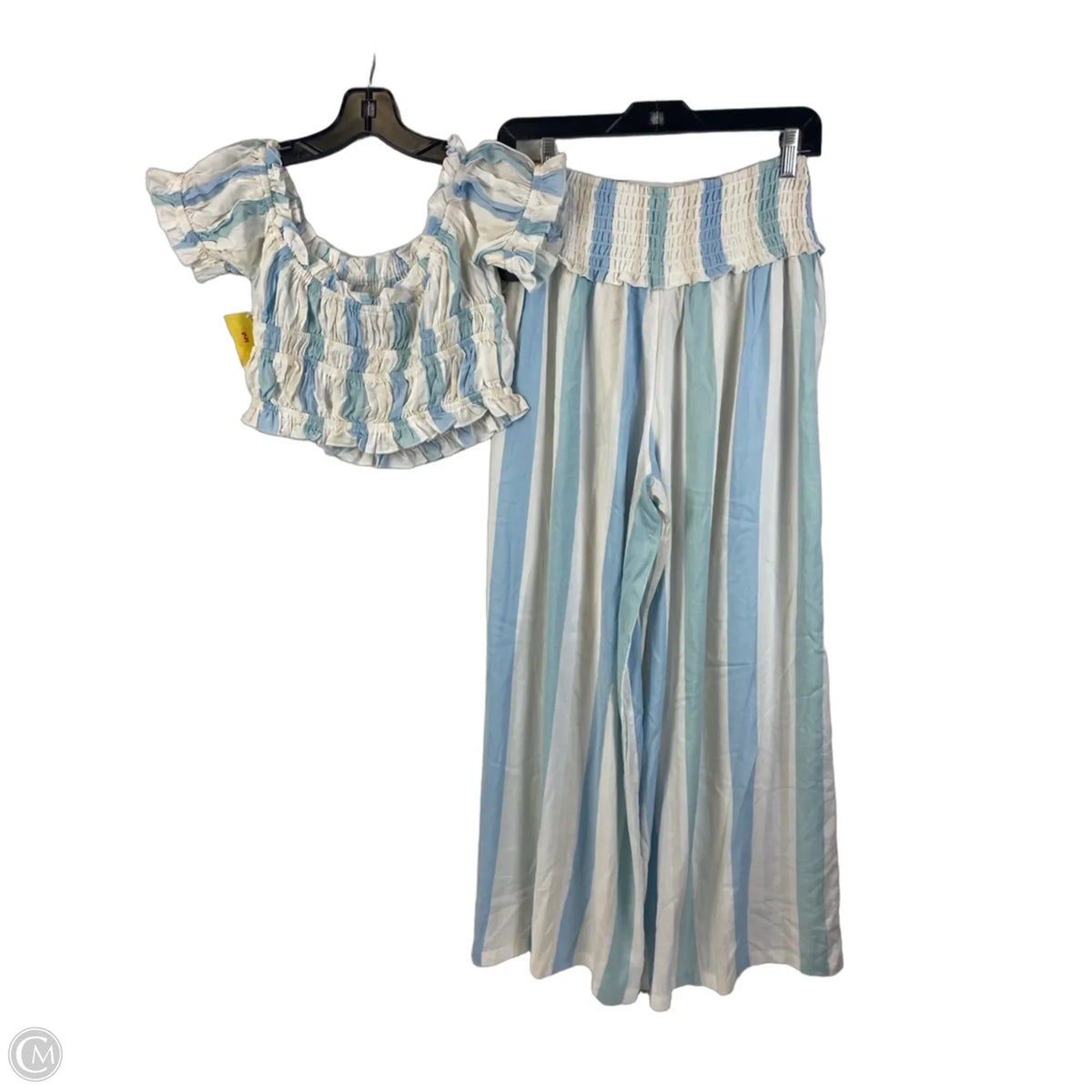 Pants Set 2pc By Ocean Drive In Striped Pattern, Size: S
