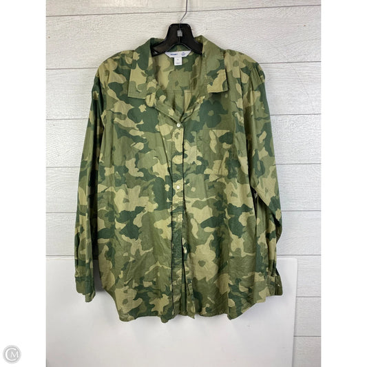 Top Long Sleeve By Old Navy In Camouflage Print, Size: Xl