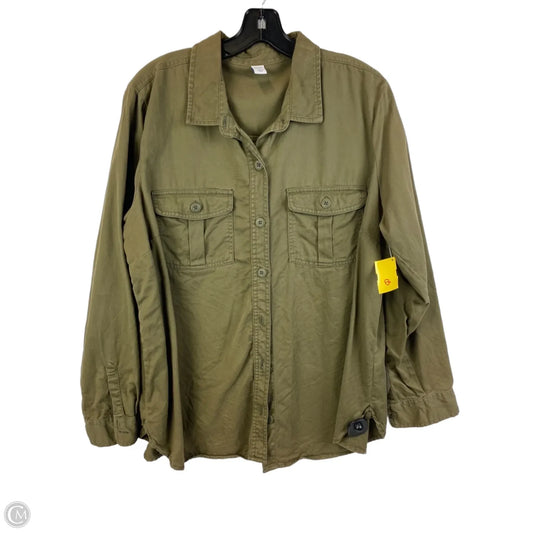 Top Long Sleeve By Old Navy In Green, Size: Xl