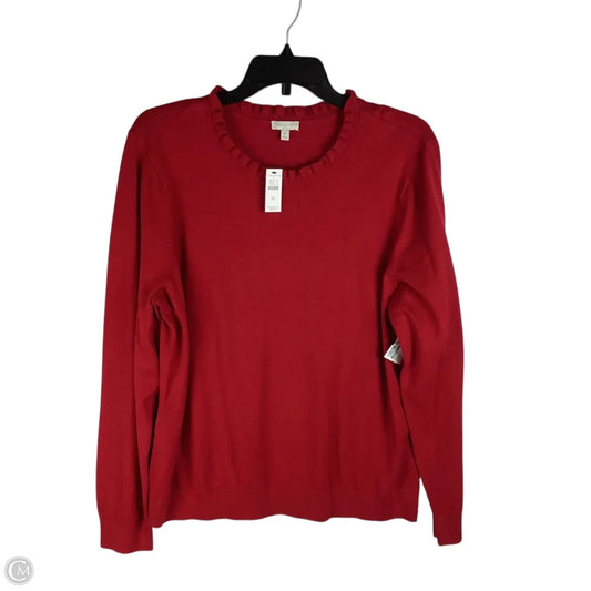 Sweater By Talbots In Red, Size: Xl