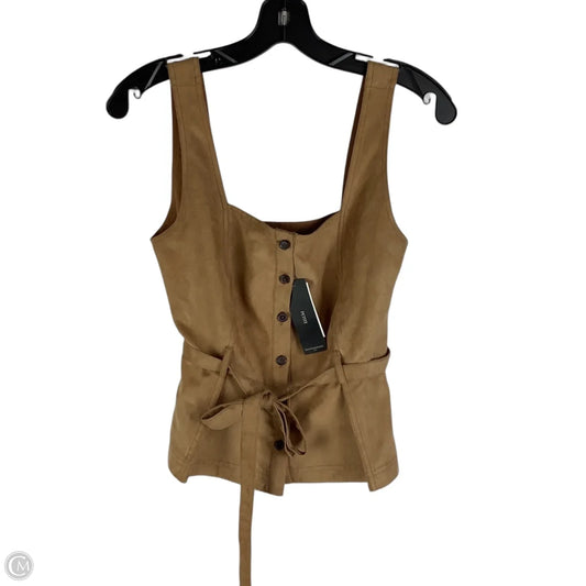 Top Sleeveless By Banana Republic In Beige, Size: 2 petite