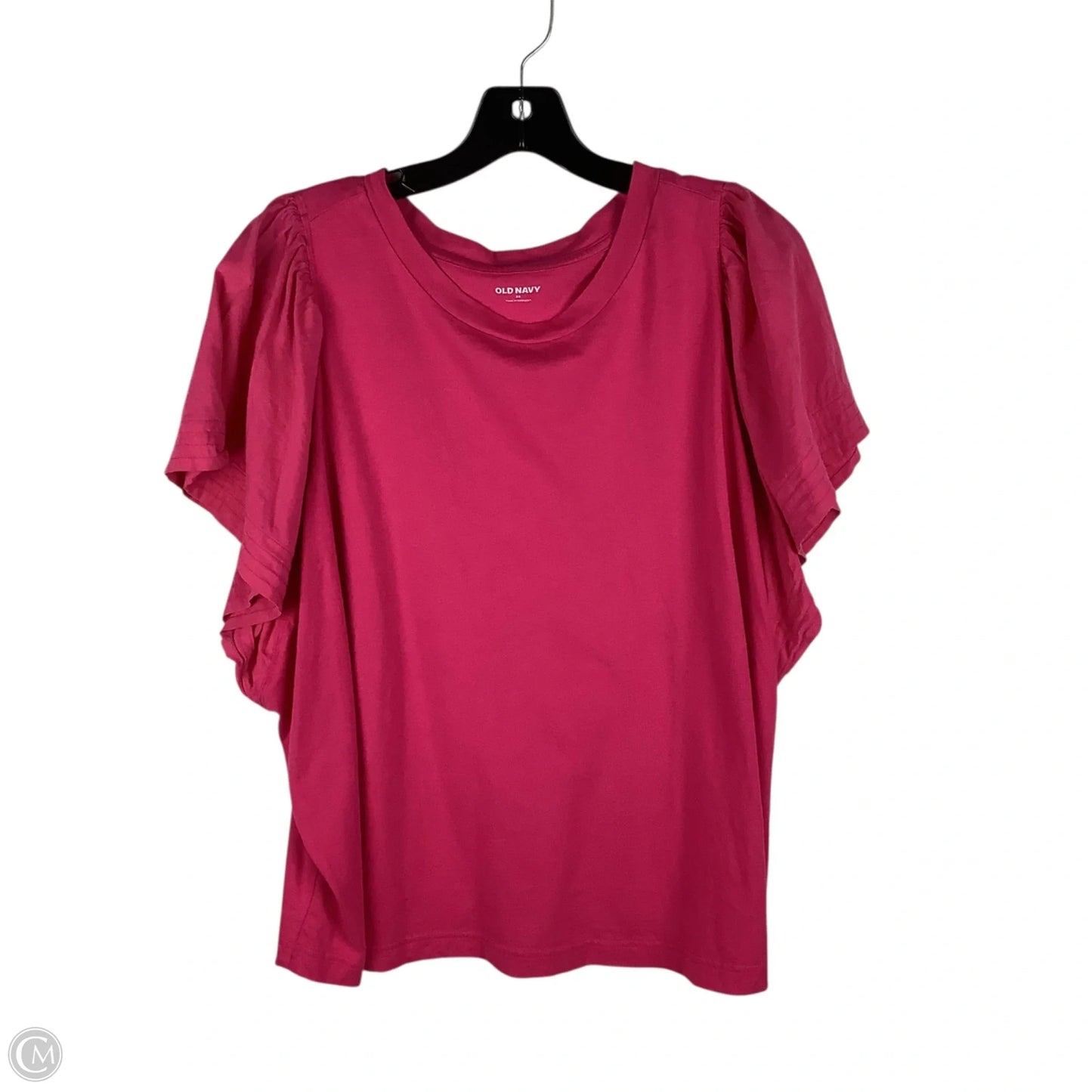 Top Short Sleeve Basic By Old Navy In Pink, Size: 3x