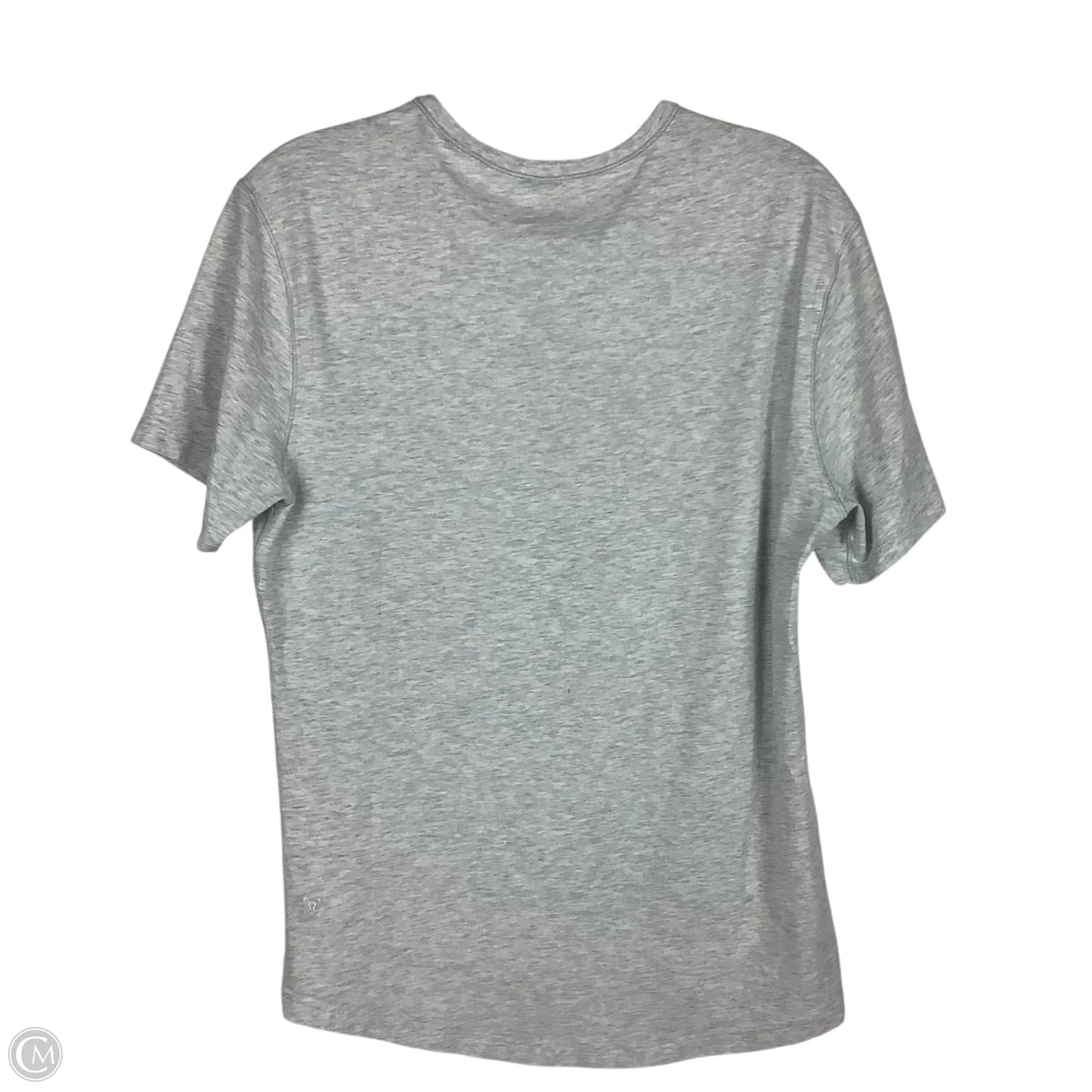 Top Short Sleeve By Lululemon In Grey, Size: M