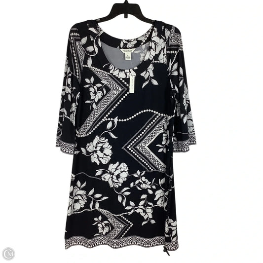 Dress Casual Midi By White House Black Market In Black, Size: Xl