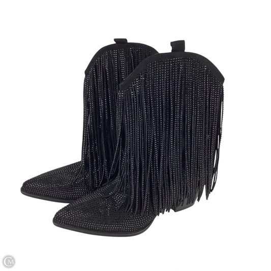 Boots Western By Clothes Mentor In Black, Size: 8
