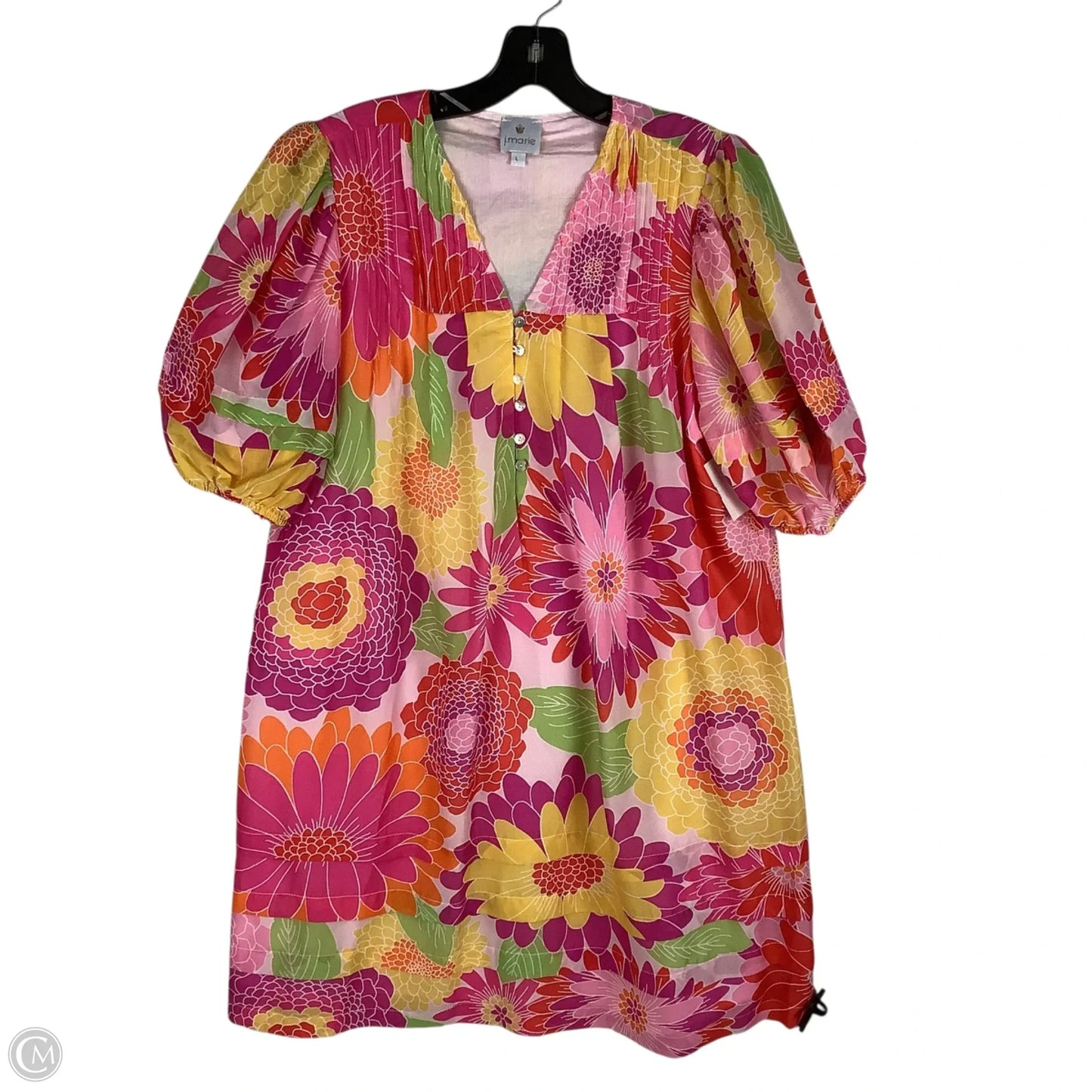 Dress Casual Midi By Cmc In Multi-colored, Size: L