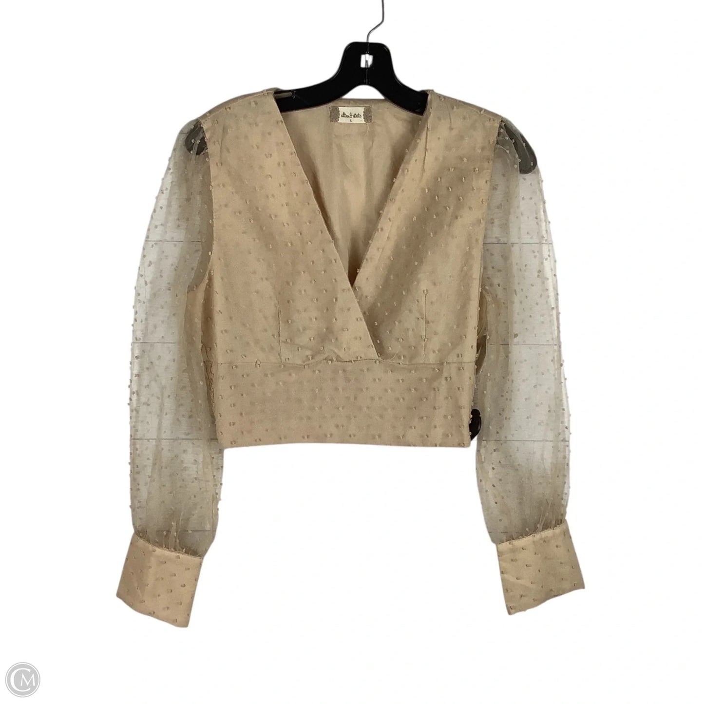 Top Long Sleeve By Altard State In Gold, Size: L