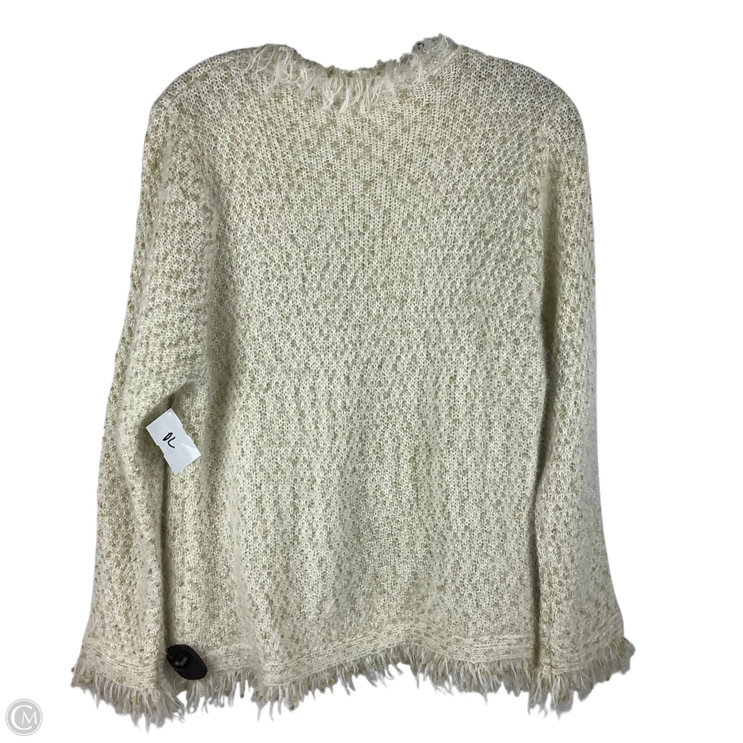 Sweater Cardigan By Clothes Mentor In Gold, Size: S