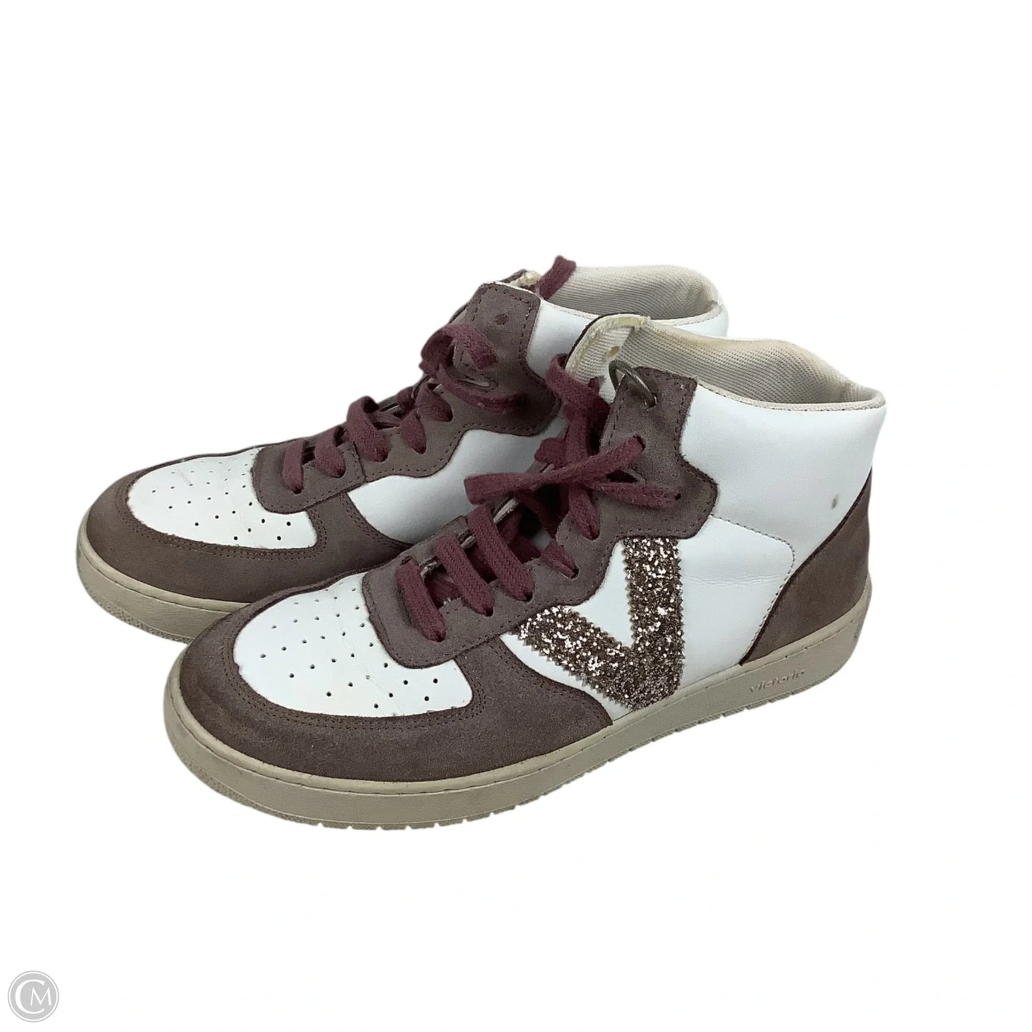 Shoes Sneakers By Clothes Mentor In Pink & White, Size: 9.5 (40)
