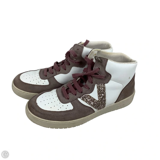 Shoes Sneakers By Clothes Mentor In Pink & White, Size: 9.5 (40)