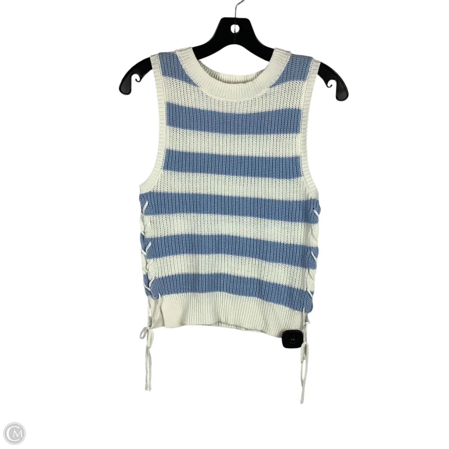 Top Sleeveless By Blue Rain In Striped Pattern, Size: S