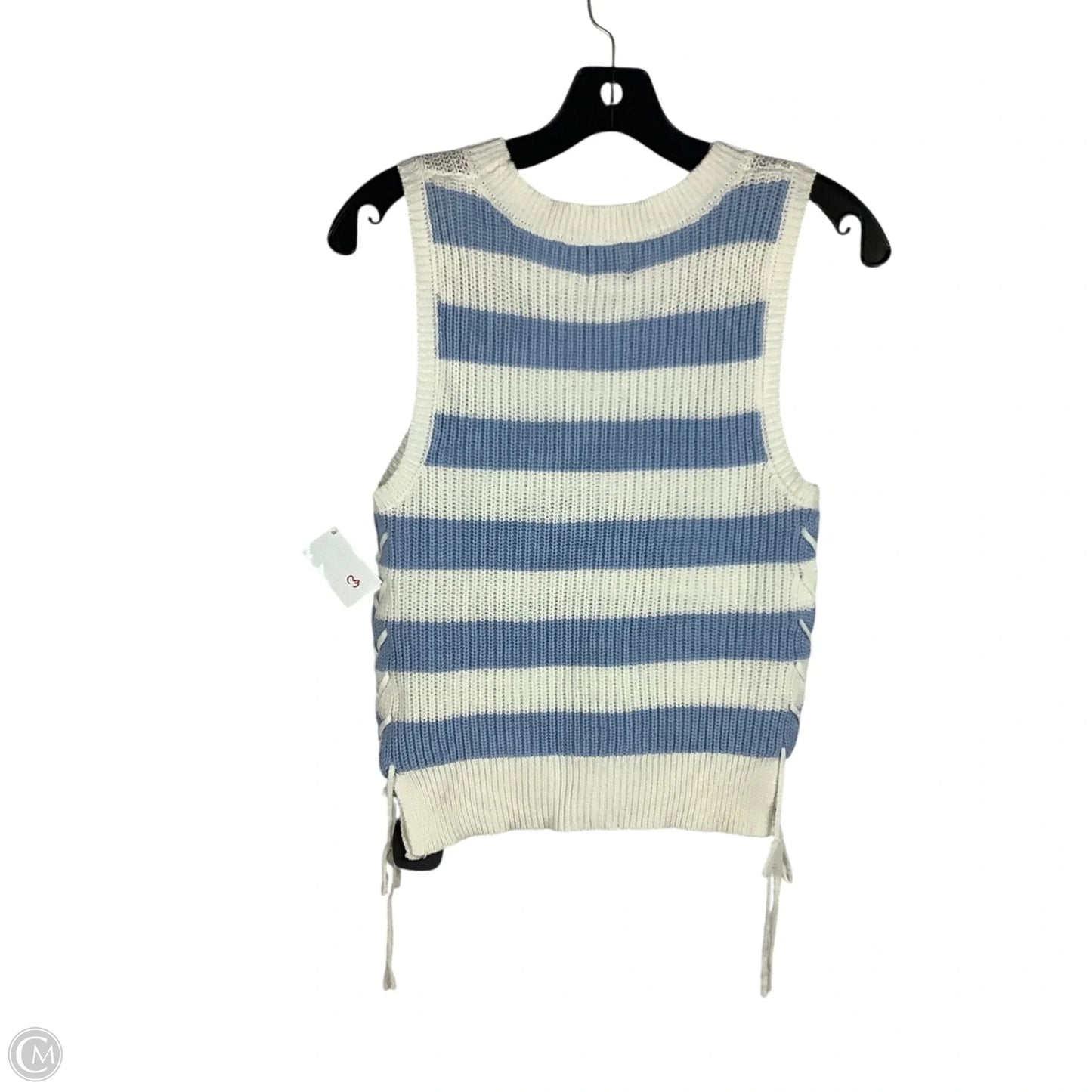 Top Sleeveless By Blue Rain In Striped Pattern, Size: S