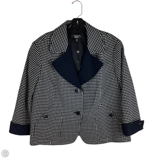 Blazer By Talbots In Polkadot Pattern, Size: 14W Petite