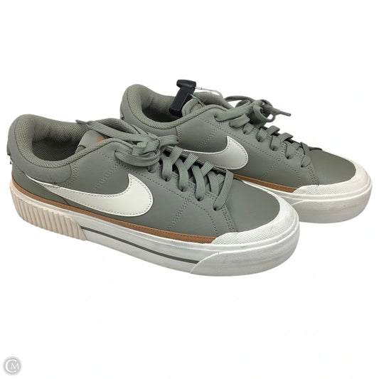 Shoes Sneakers By Nike In Green, Size: 9