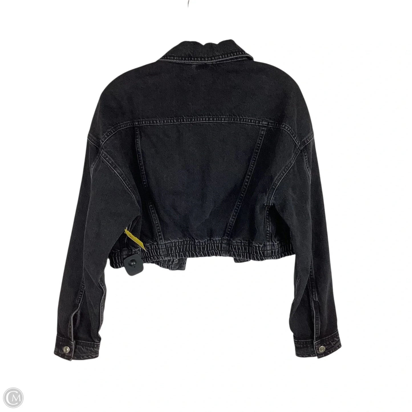 Jacket Denim By Top Shop In Grey, Size: 8