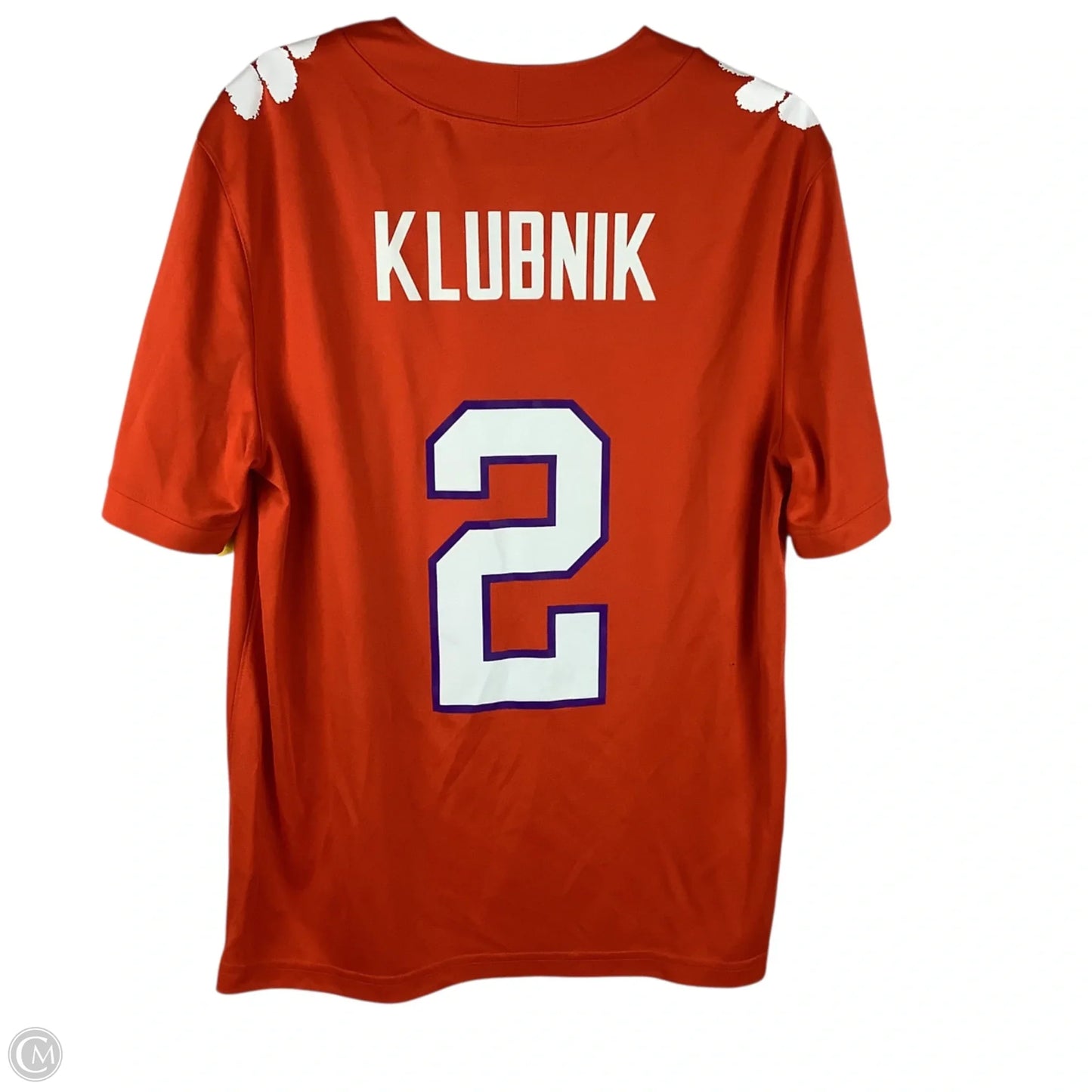 Athletic Top Short Sleeve By Nike Apparel In Orange, Size: M