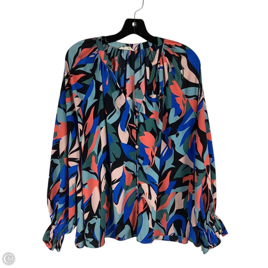 Top Long Sleeve By Entro In Multi-colored, Size: M