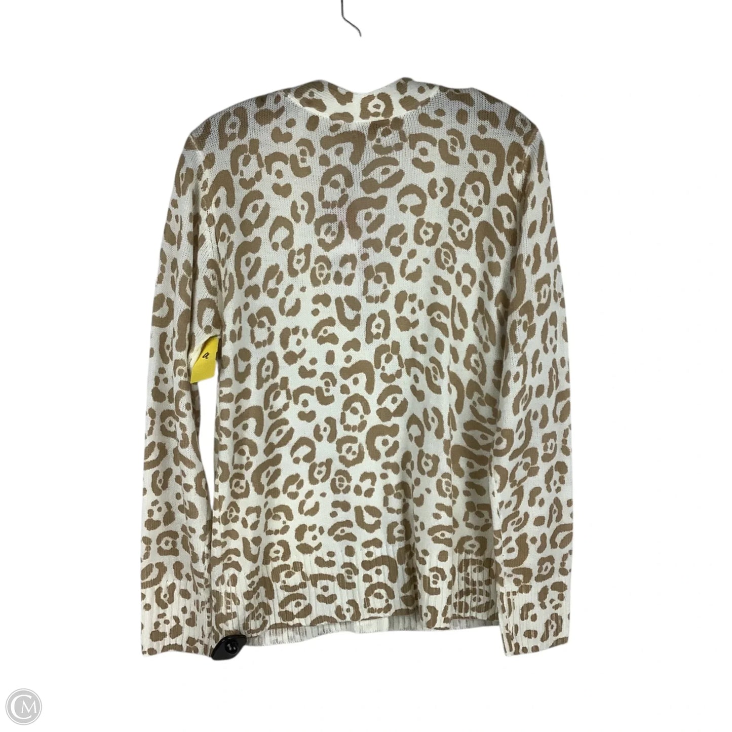 Sweater Cardigan By Andree By Unit In Animal Print, Size: M