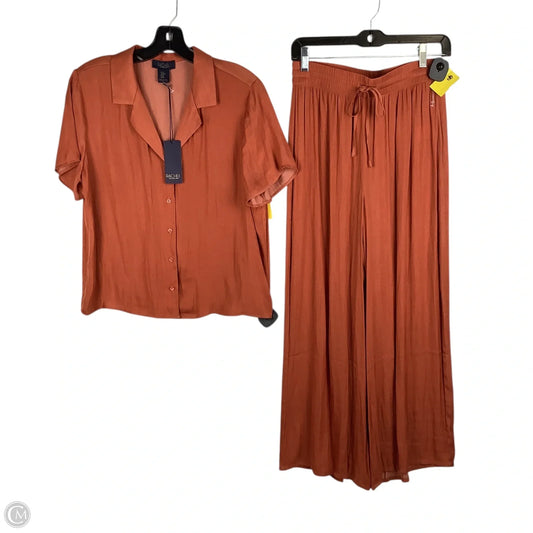 Pants Set 2pc By Rachel Roy In Orange, Size: Top M/Bottom S