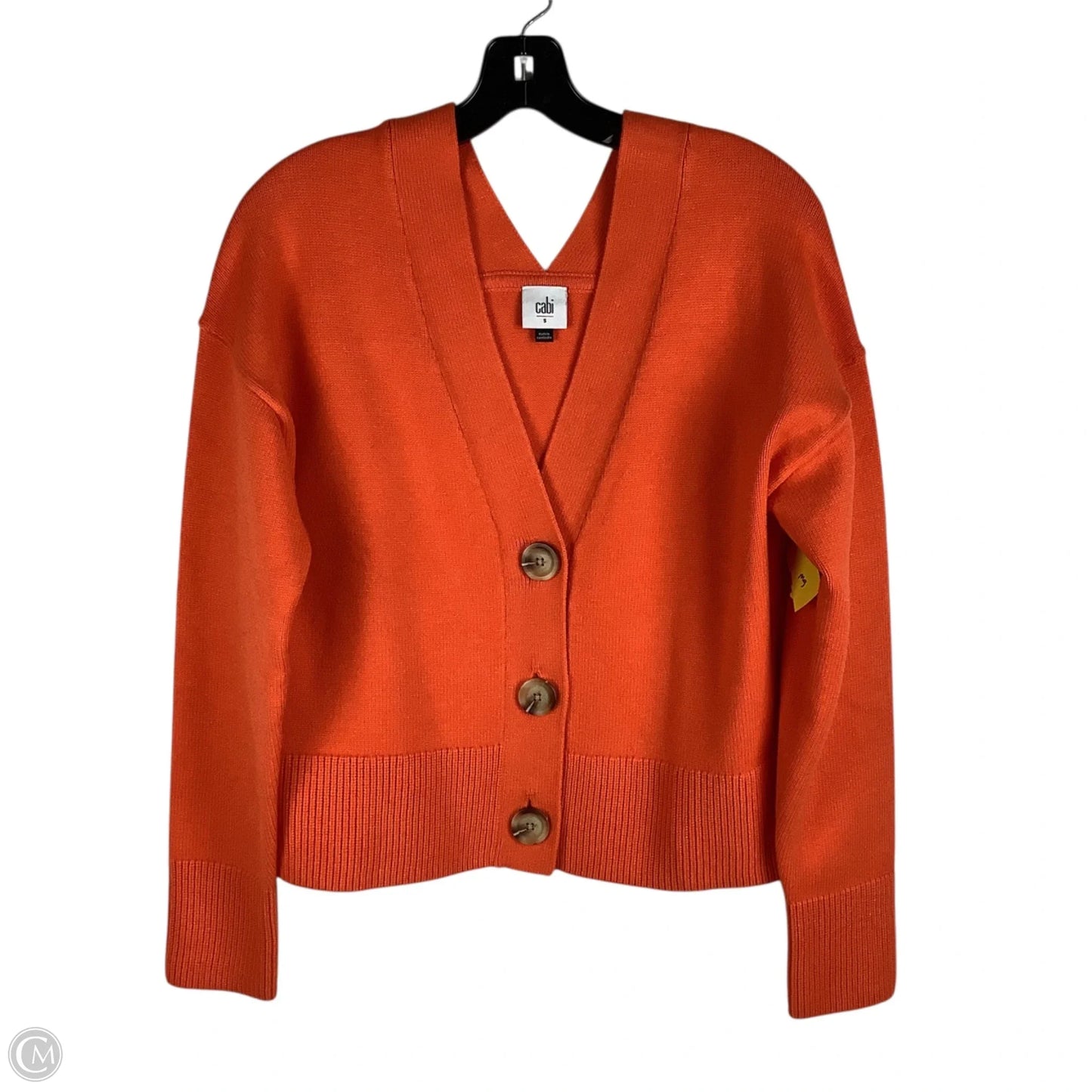 Sweater Cardigan By Cabi In Orange, Size: S