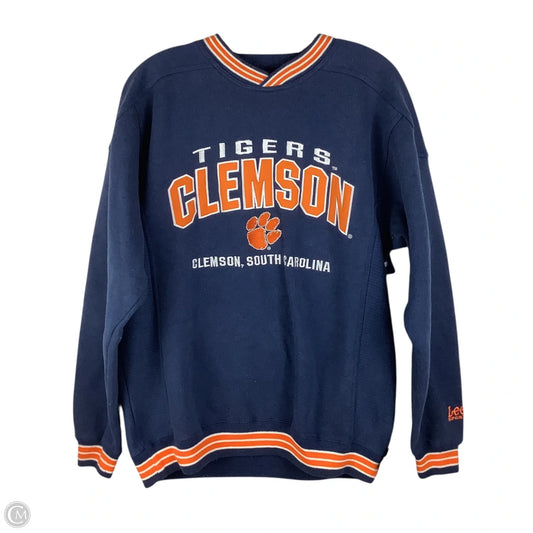 Sweatshirt Collar By Lee In Navy, Size: M