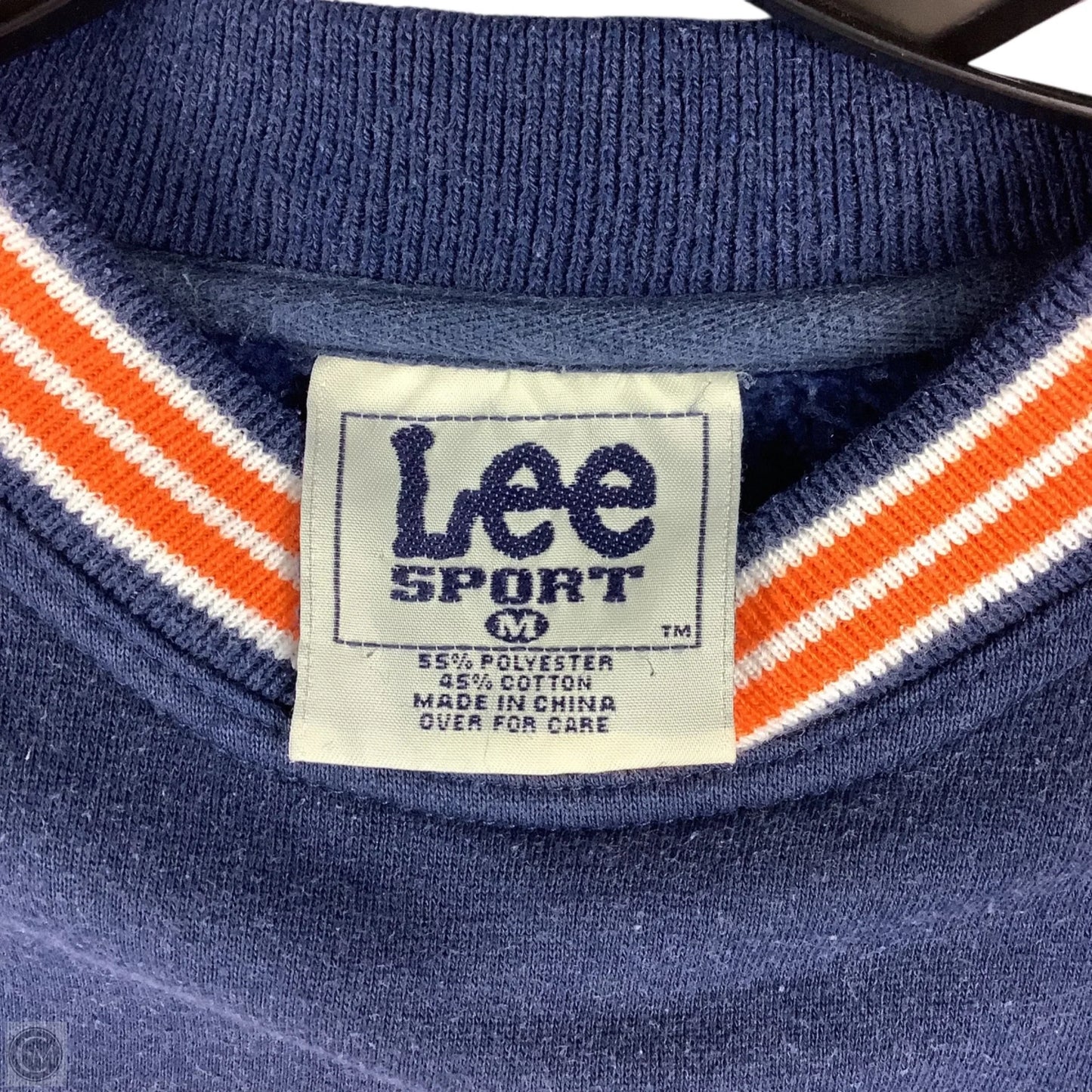 Sweatshirt Collar By Lee In Navy, Size: M