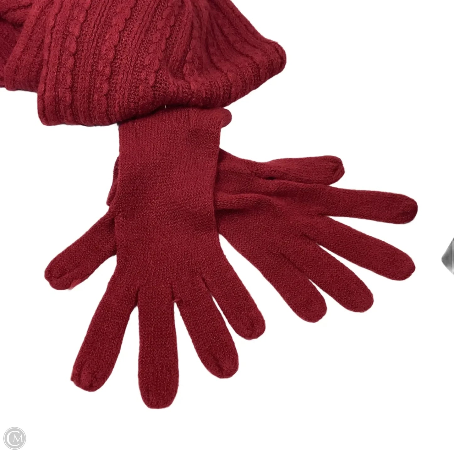 Scarf and Gloves Set Winter By New York And Co In Red