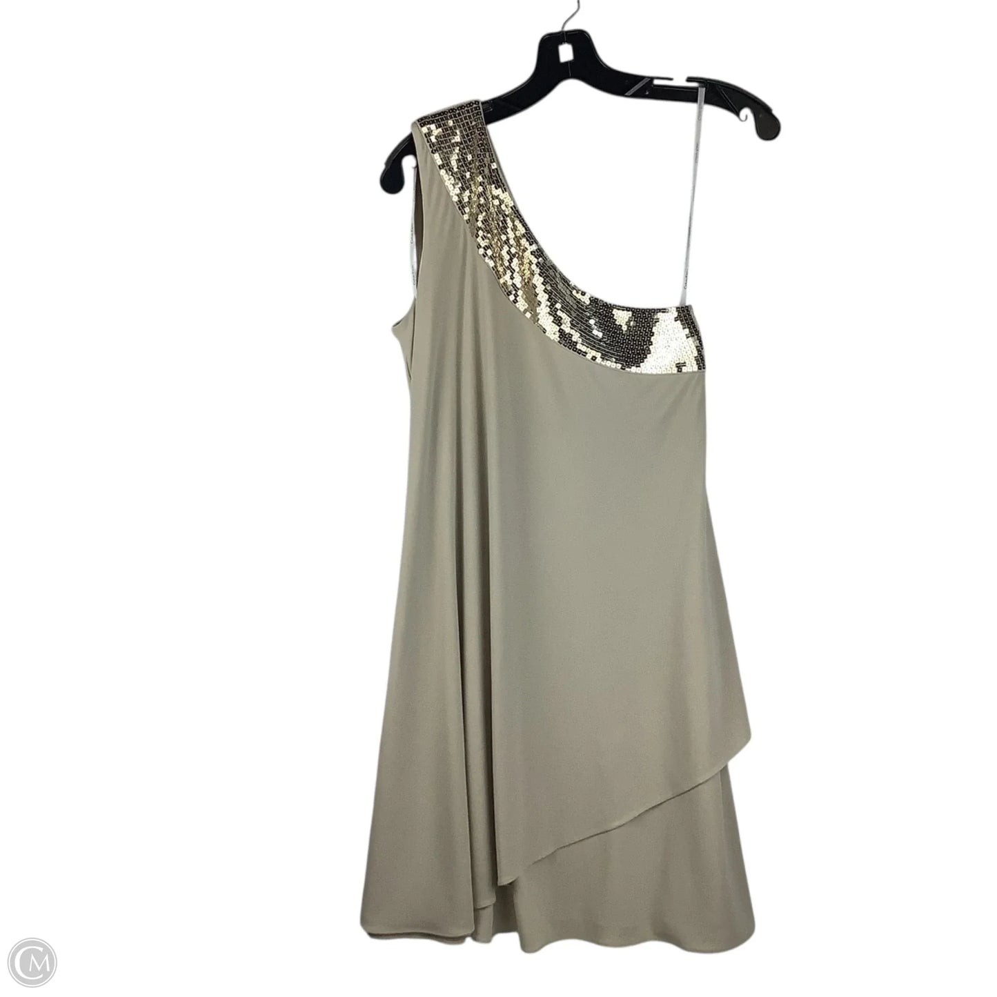 Dress Party Midi By Calvin Klein In Gold, Size: 8